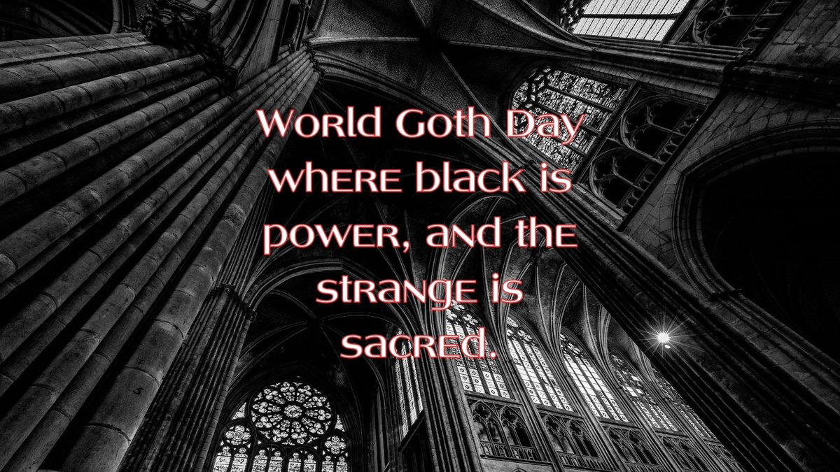 "On World Goth Day, we don’t just wear black—we wear our truth. Long live the beauty in the darkness, the strength in the strange, and the art that screams from within!" 🦇🖤
#WorldGothDay #MasterDy #GothPride #GothForever #InfernalChildren