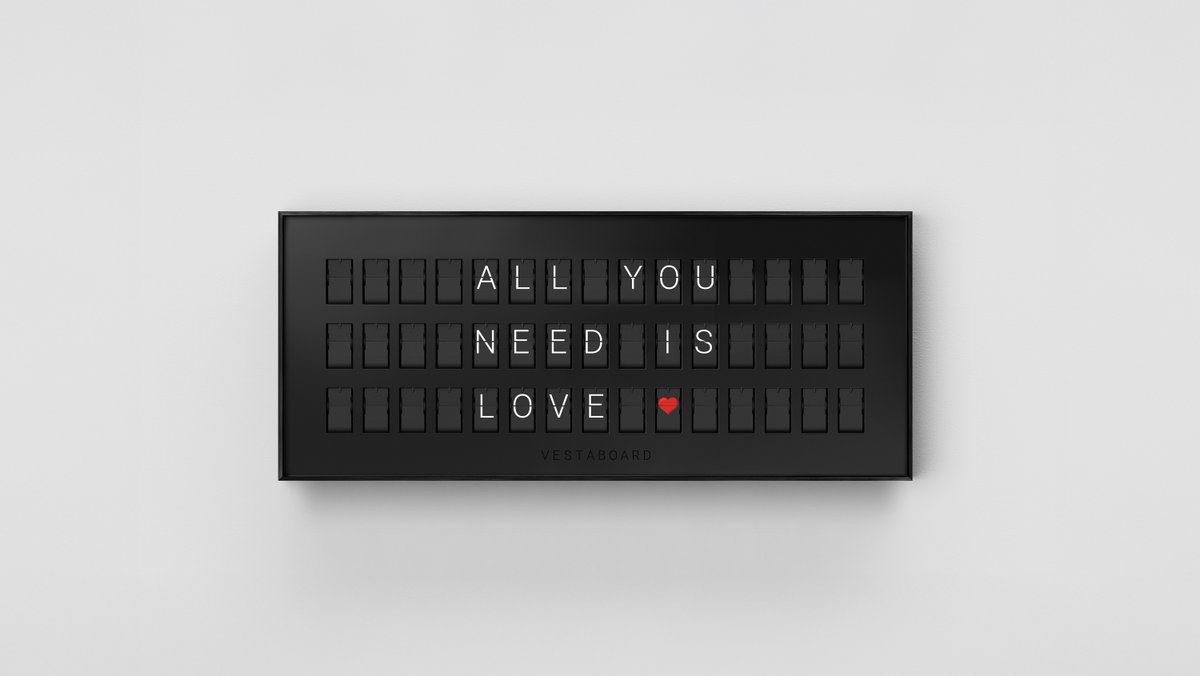 vestaboard's tweet image. Meet Vestaboard Note❤️
An inviting, playful, and versatile take on our award-winning design, Vestaboard Note distills the magic of Vestaboard into 2,880 spinning flaps, to elevate every space you live, work, and gather.
Learn more: vestaboard.com/note