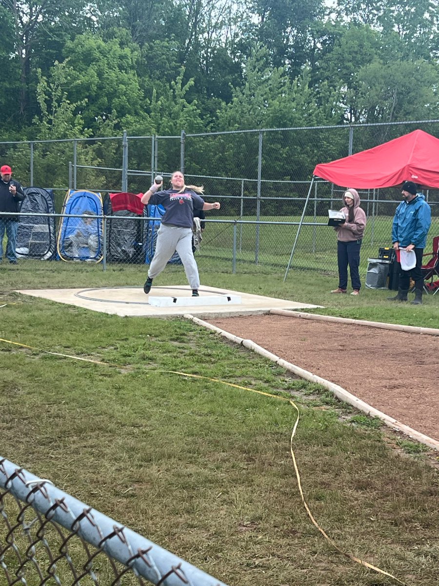 Cardinals in action at the District Track meet! #GoCards