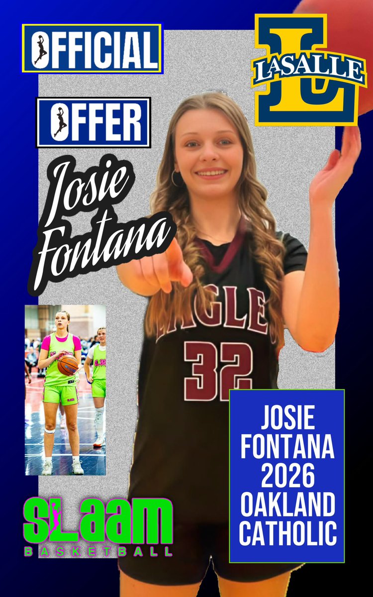 slaambasketball (@slaambasketball) on Twitter photo Huge congratulations to #SLAAMFam's own <a href="/josie_fontana/">Josie Fontana</a> on her incredible opportunity to join <a href="/ExplorerCoachMT/">Mountain MacGillivray</a> and the <a href="/LaSalle_WBB/">La Salle Womenโs Basketball</a> team! ๐ Your hard work and dedication with <a href="/slaam2026jamal/">SLAAM 2026 Woodson</a>, <a href="/SelectEventsBB/">Select Events Basketball</a>, and <a href="/OC__Hoops/">Oakland Catholic Basketball</a> have truly paid off. Weโre so proud of you, Josie!! Huge congratulations to #SLAAMFam's own <a href="/josie_fontana/">Josie Fontana</a> on her incredible opportunity to join <a href="/ExplorerCoachMT/">Mountain MacGillivray</a> and the <a href="/LaSalle_WBB/">La Salle Womenโs Basketball</a> team! ๐ Your hard work and dedication with <a href="/slaam2026jamal/">SLAAM 2026 Woodson</a>, <a href="/SelectEventsBB/">Select Events Basketball</a>, and <a href="/OC__Hoops/">Oakland Catholic Basketball</a> have truly paid off. Weโre so proud of you, Josie!!