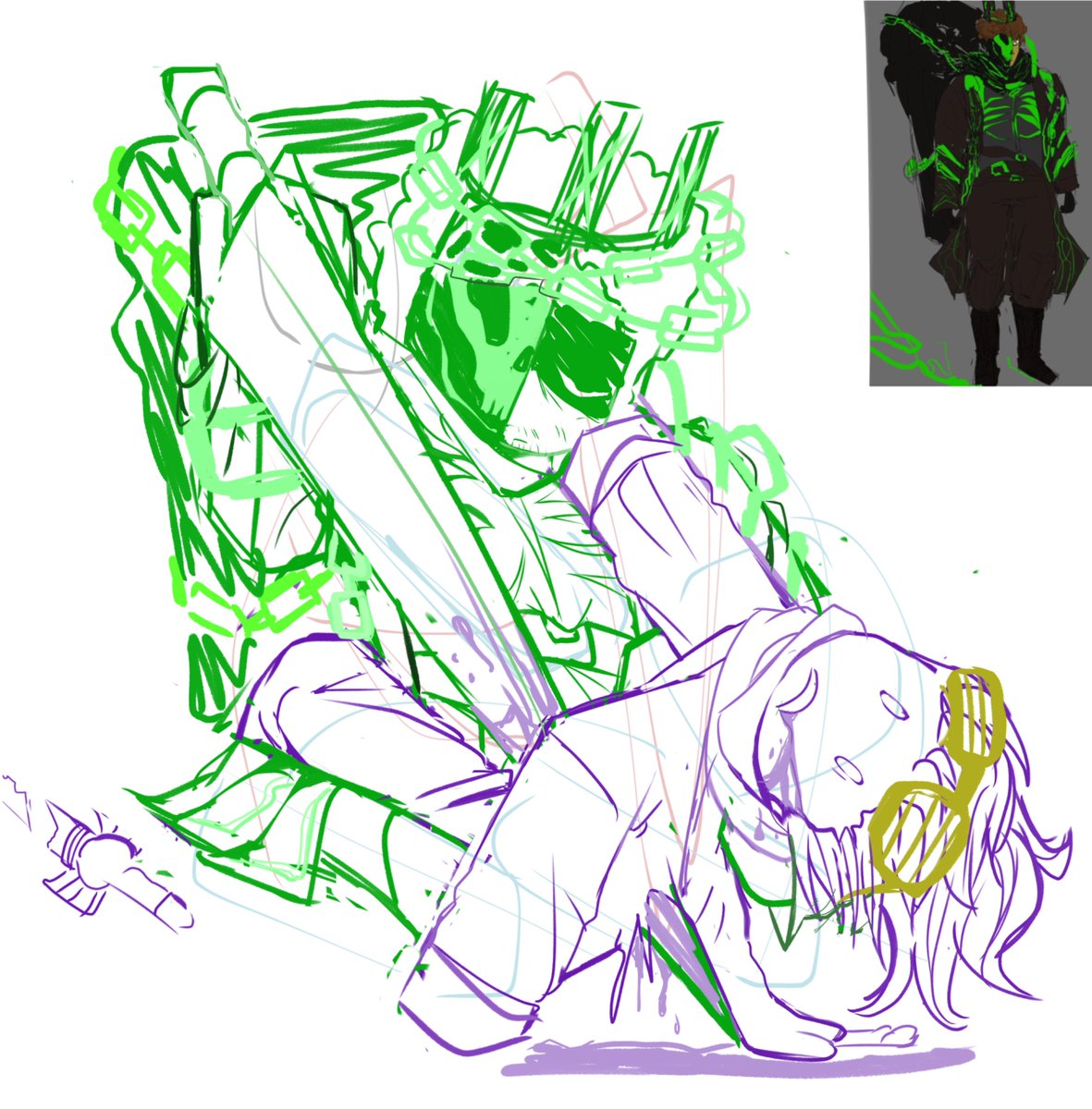 vivaconity's tweet image. #homicidalporkchops #Forsaken #forsakenfanart #shedletskyforsaken #brighteyes
hacklord shedletsky vs bright-eyes