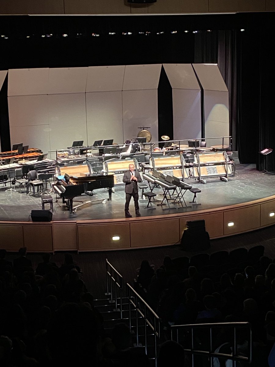 Just about underway at the High School Concert!