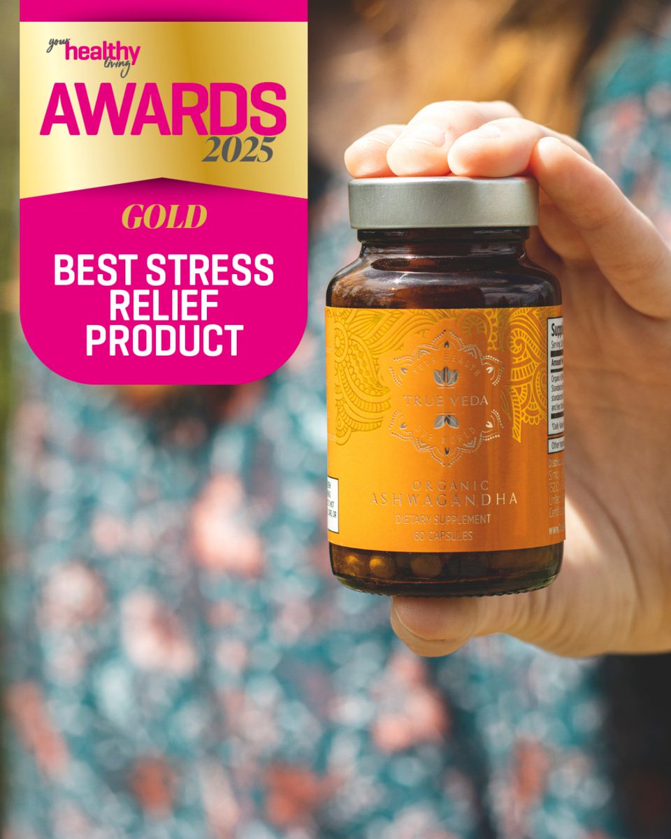 trueveda's tweet photo. We WON GOLD 🏆 True Veda® Organic Ashwagandha is the 2025 @yhlmag Award winner for Best Stress Relief Product!

Voted by YOU 🧡

Try the gold standard in stress support 👉 https://t.co/vu548JnQMp

#TrueVeda #Ashwagandha https://t.co/j0qFdjB6lA