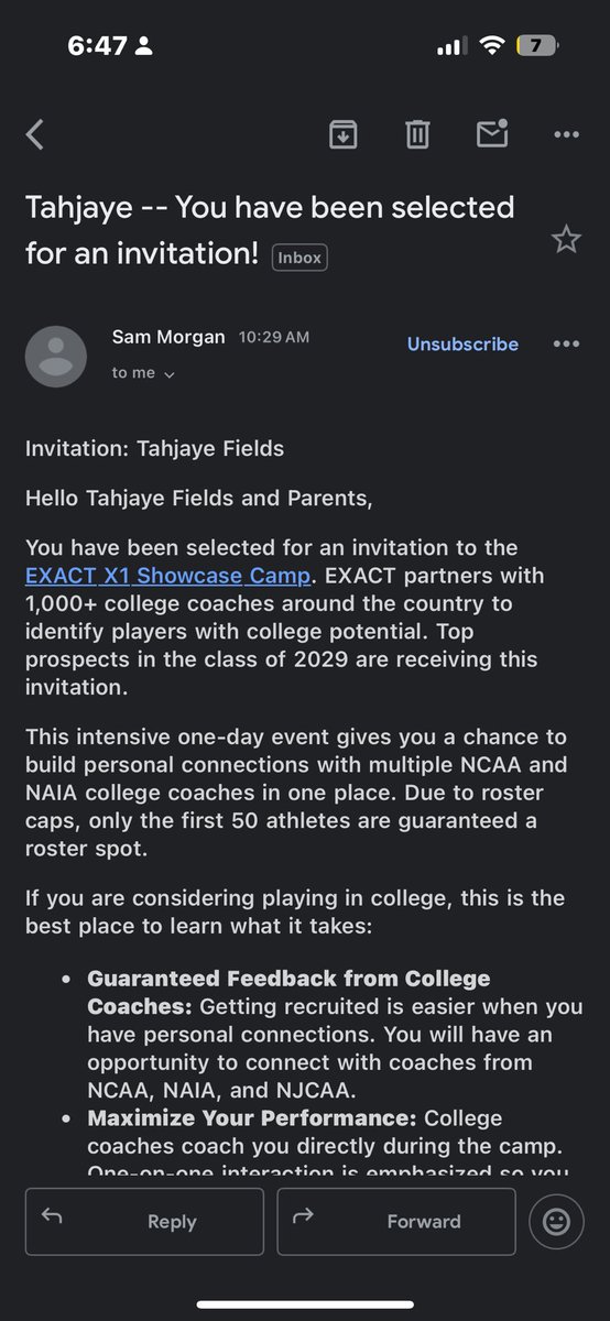 Tahjaye Fields (@tahjfields_) on Twitter photo I would like to thank <a href="/EXACTSports/">EXACT Sports</a> for the invite to the EXACT X1 Showcase Camp !!! <a href="/coachElliottVC/">Aaron Elliott</a> <a href="/CoachOothoudt/">Thomas Oothoudt</a> <a href="/VanceCounty_FB/">Vance County Football</a> I would like to thank <a href="/EXACTSports/">EXACT Sports</a> for the invite to the EXACT X1 Showcase Camp !!! <a href="/coachElliottVC/">Aaron Elliott</a> <a href="/CoachOothoudt/">Thomas Oothoudt</a> <a href="/VanceCounty_FB/">Vance County Football</a>