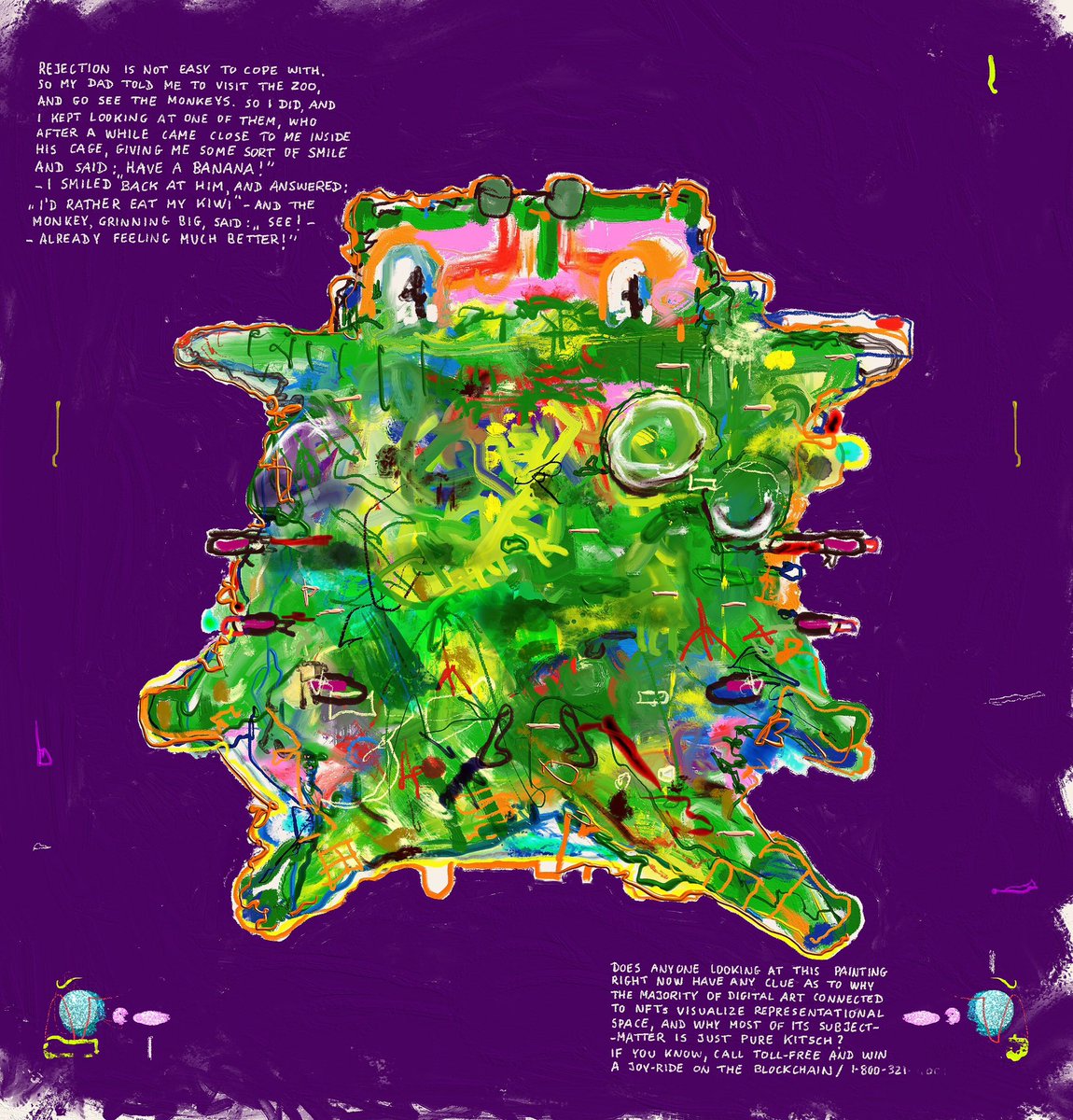 Jens_Joneleit's tweet image. #NewDrop #SingleEdition #NFTartwork on @Objktcom #JensJoneleit #FruitsAndVegetablesSeries
#KIWI - prints as large as 
74&quot; by 70&quot; (188 cm x 180 cm)
#Discover &amp;amp; #Collect here:

objkt.com/tokens/KT18har…

#ArtCollector #ArtBuyer #OriginalArt #ComtemporaryArt