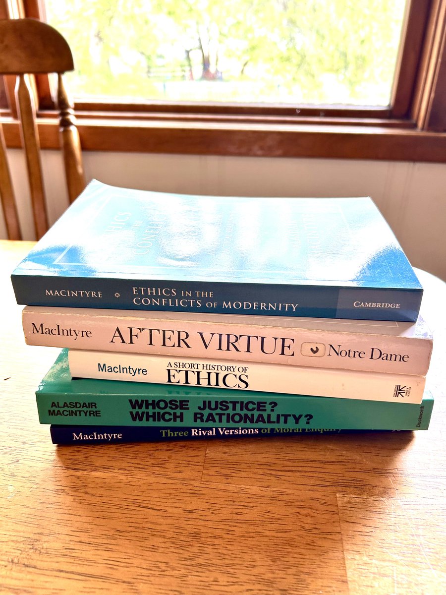 A great man, philosopher, and teacher has left us. And he has left us with much. RIP Alasdair MacIntyre.