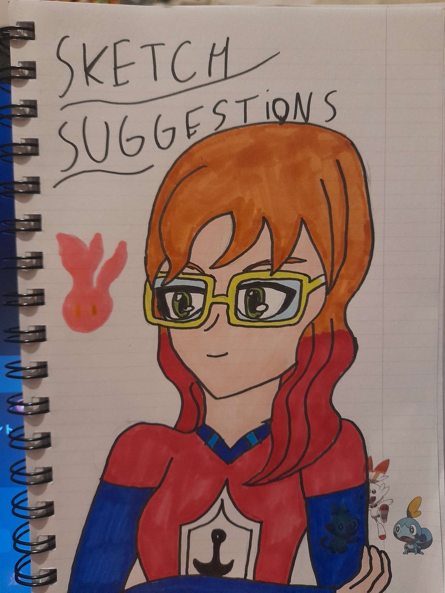 I found an old sketchbook that I never used, so I think it's perfect for sketch for you.🌟

Propose to me:
- The character in a certain universe
- Your OC in a photo

Everyone is welcome ^^✨
Yes, the character is me, aka Ayame 💙

#Pokemon  #yumeship #pokeyume #Oc #yumetwt