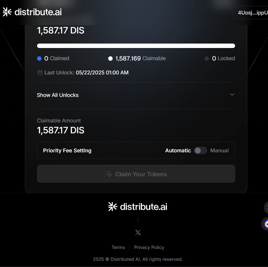 PLumapas2030's tweet photo. @distributeai why i can't claim my token allocation? https://t.co/S8YLX35blS