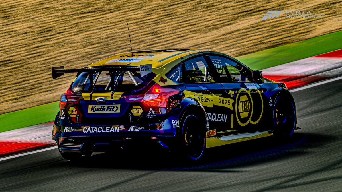 TsrRod's tweet image. Full replica of @ASuttonRacing 's @naparacinguk special 100 years of NAPA livery... 🫡🖤💛  by @mcholeboy59