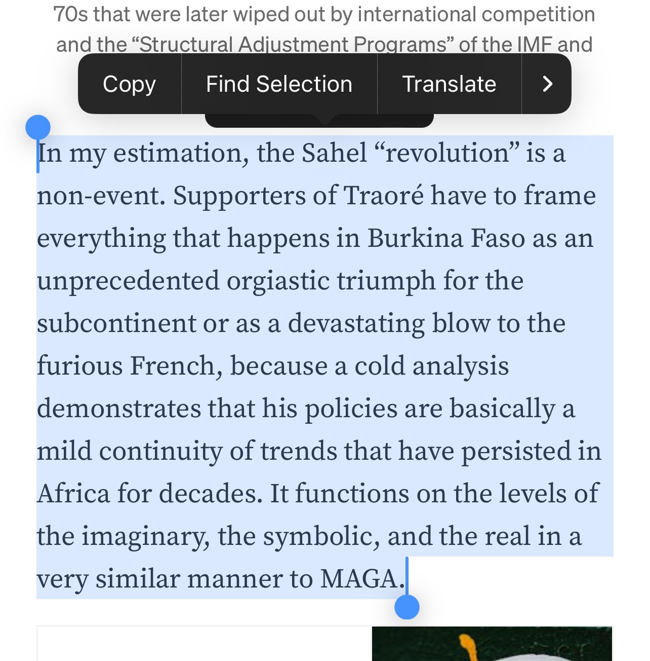 Minister of Culture on X: The article begins with praising FD as the most  popular Black radical on youtube, and ends up discussing pornography…?  Later it compares the Sahel movement to MAGA.
