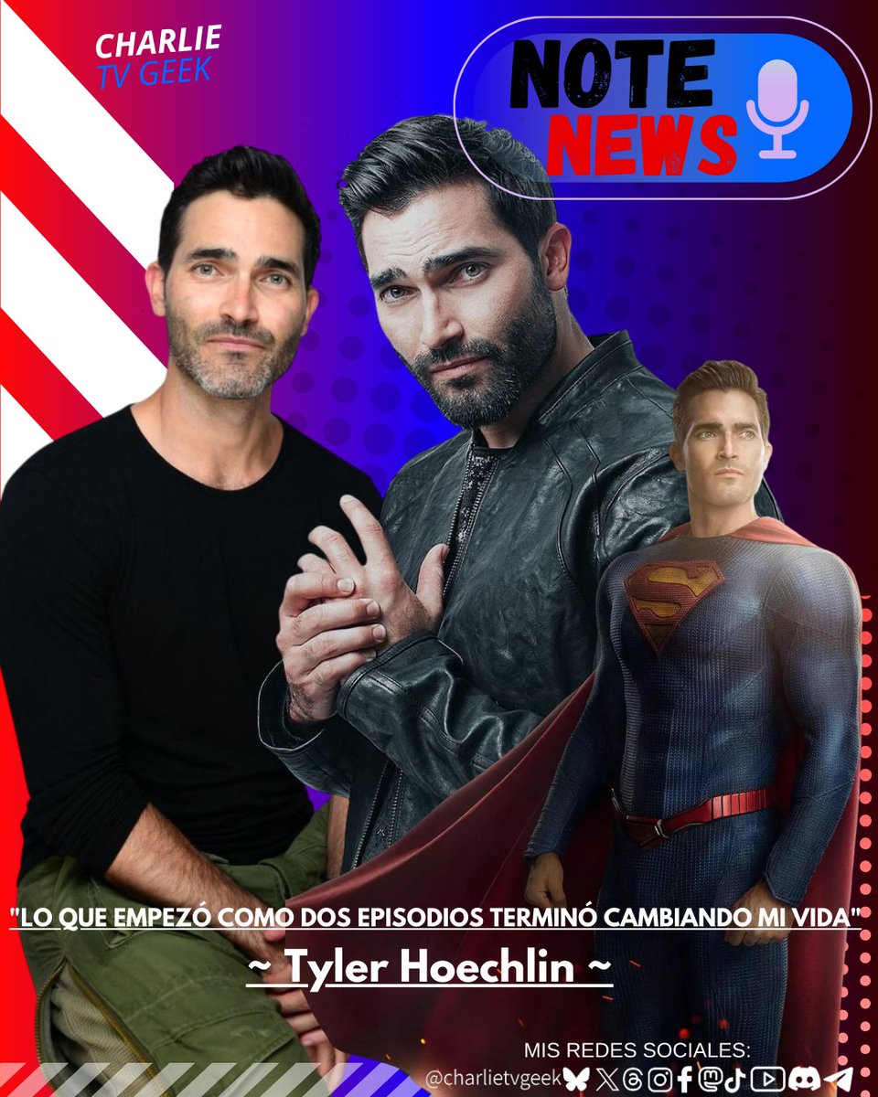 charlietvgeek's tweet photo. #NoteNews

#TylerHoechlin sobre cómo un papel pequeño terminó convirtiéndose en #SupermanAndLois, la serie que lo marcó como el Hombre de Acero para toda una generación.
HILO 1/2 https://t.co/f4jnvuWscS