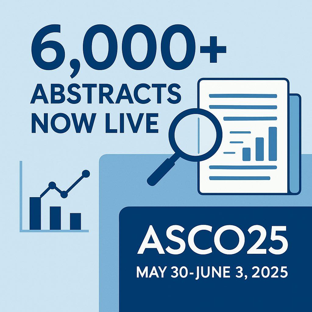 🔥 Just dropped: 6,000+ reasons to get excited for #ASCO25!

From game-changing trials to breakthrough science, the full abstract list is now live <a href="/ASCO/">ASCO</a> 

🗓️ Start planning your can’t-miss sessions: meetings.asco.org/abstracts-pres…