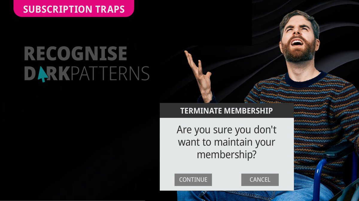Avoid a subscription trap by: 
✔️ checking the terms and conditions and any ongoing fees
✔️ setting a reminder for the renewal date
✔️ opting out of auto-renewals if possible.

More tips: 🔗 cbs.sa.gov.au/campaigns/dark…

#DarkPatterns