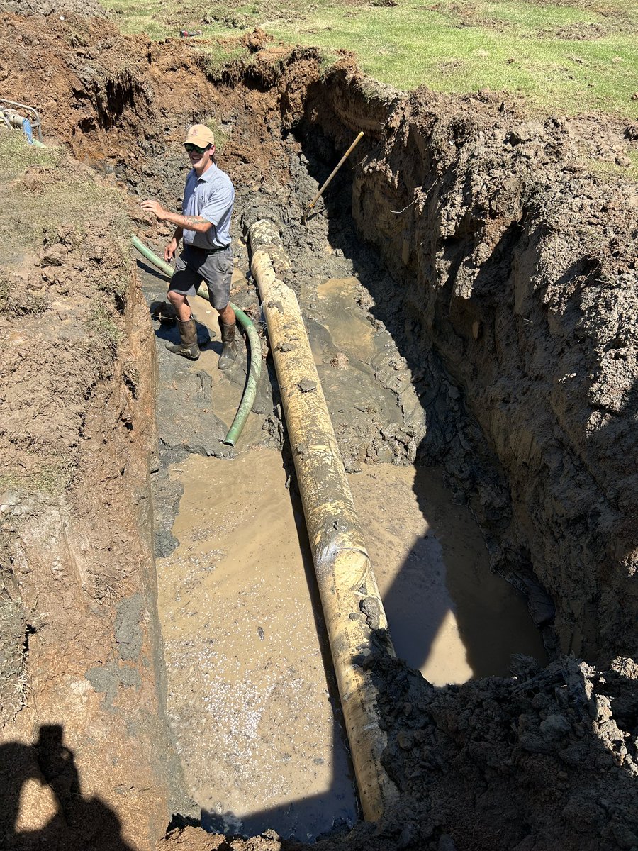 Owe all the credit to these men today! Thank you for your effort and dedication to get the water restored to the property.