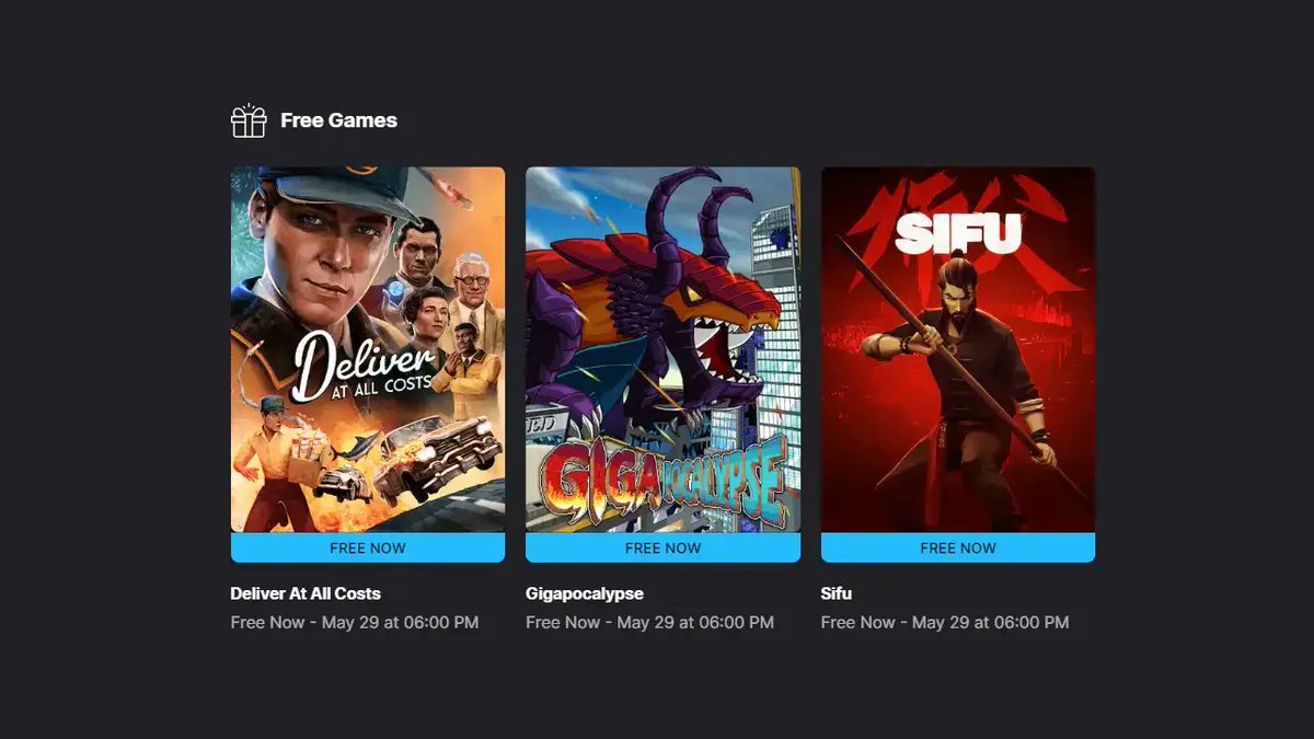 Epic Games çıldırdı!

Bu hafta Sifu, çıkış gününde ücretsiz olarak sunulan Deliver At All Costs ve Gigapocalypse bedava!

wallbangnetwork.com/epic-gameste-b…