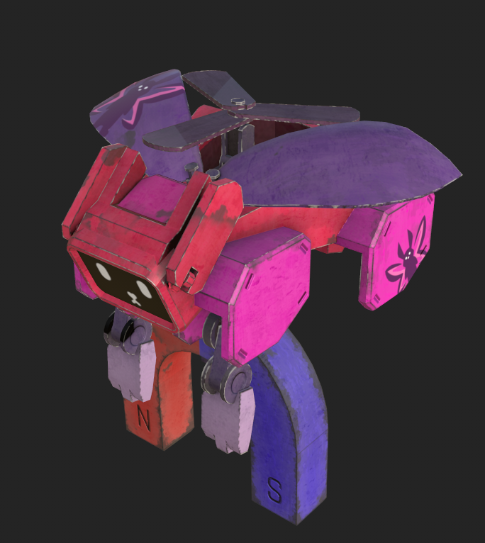 💀 When Zero One goes down, this loyal drone is sent to recover his body back to the lab.
What do you think—cute companion or unsettling undertaker? 🤖💗
#GameDev #IndieGame #RetroFuturism #DevLog #zeroone