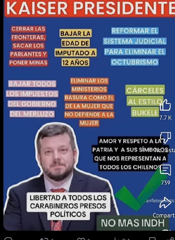 #Kaiser2026
<a href="/vivachile127/">Oscar Oemick</a> <a href="/oprohens/">oscar prohens</a> <a href="/victorSexta/">Víctor de Matthei.🏃🏼‍♀️👟🇨🇱</a> <a href="/VictoriaBali1/">Victoria Bali 🇨🇱</a> <a href="/patyta_lynda/">Patricia Victoria🇨🇱</a> <a href="/HeglyVictoria/">Hegly Victoria 🇨🇱</a> <a href="/Paola61602844/">Victoria 🇨🇱🇺🇸</a> <a href="/hussarinvchile/">🇨🇱✝👑 Victoria Luisa Adelaida 👑✝🇨🇱</a> <a href="/heeykittycat/">Victoria 👑🇨🇱</a> <a href="/llitovelas/">Jorge Tomas</a> <a href="/Sin_Siniestros3/">Luis Alberto⭐</a> <a href="/giuliana_nac/">Giuliana_NAC 🇨🇱</a> <a href="/marcosbiava/">Marco Biava</a> <a href="/Omar_Aspe/">Omar Aspe Montes 🇨🇱 🥞</a> <a href="/Omar_Sabat/">Omar Sabat 🇨🇱🇵🇸</a> <a href="/JuanAra74914437/">Juan Araya🌟</a> <a href="/Chile_Objetivo/">Chile Objetivo</a>