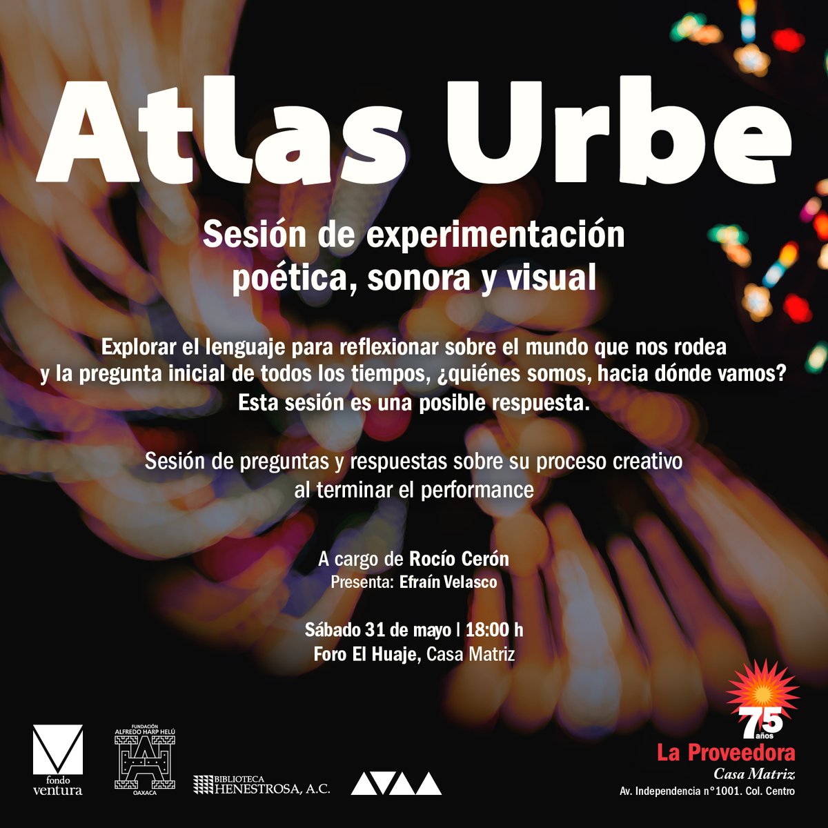 Si estudias literatura, artes visuales, sonido o simplemente eres una mente curiosa que ama los diversos  lenguajes artísticos… este espacio es para tí. ¡Te esperamos el 31 de mayo!. 🙌✨
A cargo de: <a href="/ARocioCeronZ/">Rocío Cerón</a> 
<a href="/BiblioHenestros/">BibliotecaHenestrosa</a> @cuatrotrian