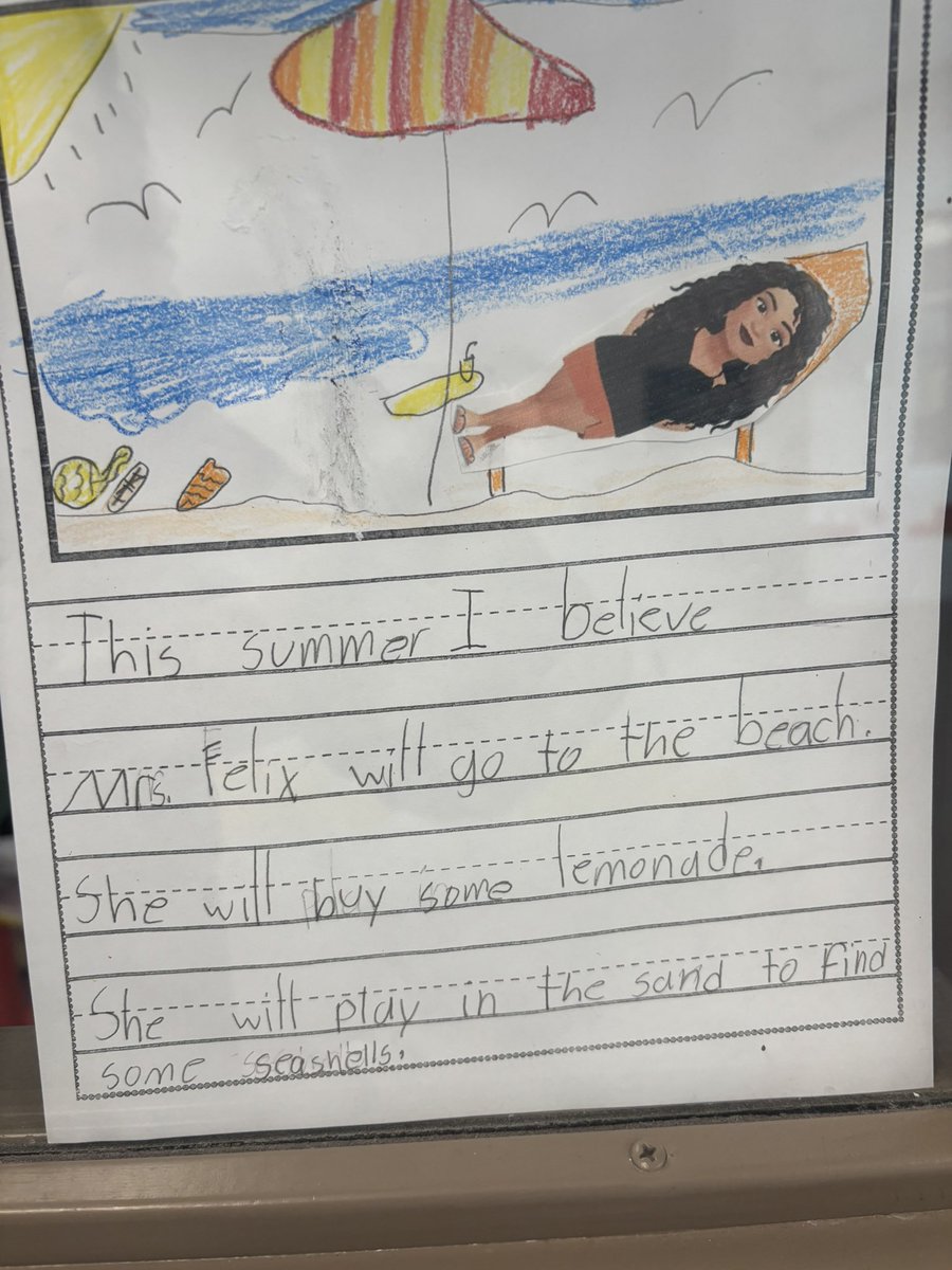 Myrna Felix (@mfelix1_ctes) on Twitter photo What will Mrs. Felix do during the summer? Hmmm… my firsties gave me some great ideas! 🏖️ 🎢 🐚 🛍️ 🥨 #CTEBrighterTogether💎 <a href="/CTrails_ES/">Leslie Thomas</a> What will Mrs. Felix do during the summer? Hmmm… my firsties gave me some great ideas! 🏖️ 🎢 🐚 🛍️ 🥨 #CTEBrighterTogether💎 <a href="/CTrails_ES/">Leslie Thomas</a>