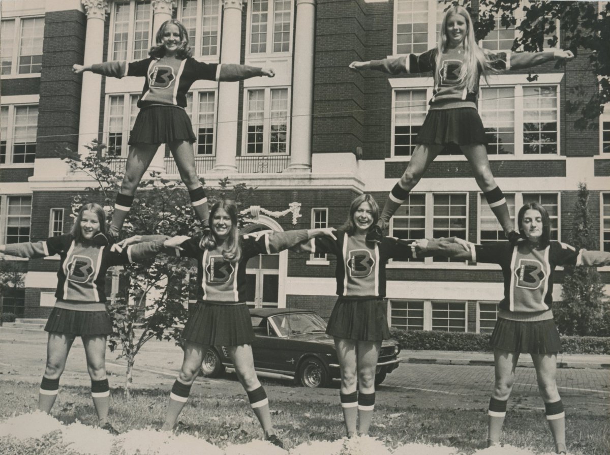 Bellaire cheerleading squad, c. 1960s