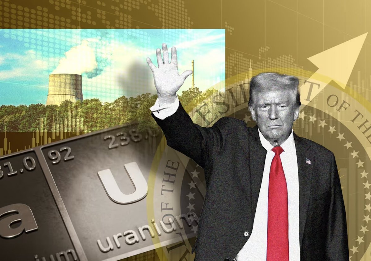 🚨 BREAKING : Trump attiva poteri di guerra per l'uranio e prepara ordini esecutivi per potenziare la produzione di energia nucleare negli Stati Uniti: le azioni volano!
