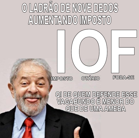 Quem defende esse ladrão não tem um pingo de caráter.