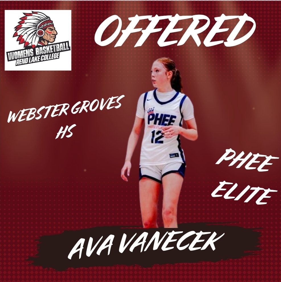 Ava Vanecek (@avavanecek2026) on Twitter photo After a great conversation today with <a href="/MikeHelton4/">Mike Helton</a>, I'm greatful to receive an offer to play at <a href="/RLCWBB/">Rend Lake CollegeWBB</a>. Thank you so much for believing in me! Back to work... <a href="/Coach_Brent24/">Coach Humi</a> <a href="/PheeElite/">Napheesa Collier Elite</a> <a href="/WGHSGirlsBball/">Webster Groves Girls Basketball</a> After a great conversation today with <a href="/MikeHelton4/">Mike Helton</a>, I'm greatful to receive an offer to play at <a href="/RLCWBB/">Rend Lake CollegeWBB</a>. Thank you so much for believing in me! Back to work... <a href="/Coach_Brent24/">Coach Humi</a> <a href="/PheeElite/">Napheesa Collier Elite</a> <a href="/WGHSGirlsBball/">Webster Groves Girls Basketball</a>