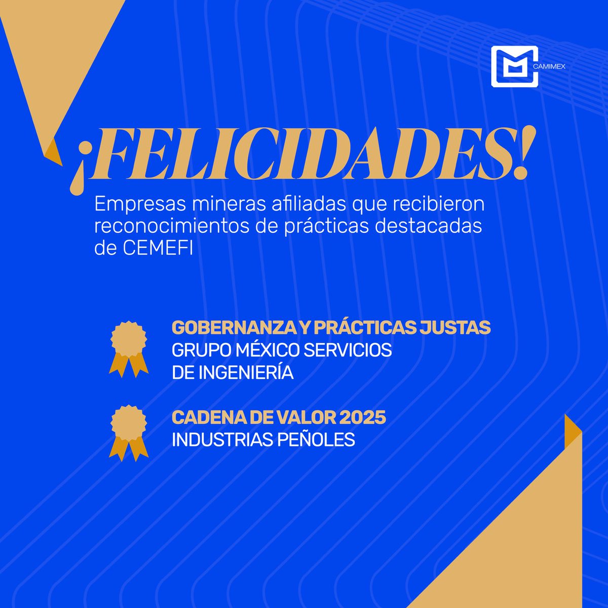 Camimex Oficial (@camimex_oficial) on Twitter photo Este 2025, 36 empresas del sector minero recibieron el Distintivo ESR del <a href="/Cemefi/">Centro Mexicano para la Filantropía</a>, y 2 más fueron reconocidas por sus prácticas destacadas en gobernanza y cadena de valor. Felicitamos a las operaciones y proveedores que realizan una #MineríaConsciente. Este 2025, 36 empresas del sector minero recibieron el Distintivo ESR del <a href="/Cemefi/">Centro Mexicano para la Filantropía</a>, y 2 más fueron reconocidas por sus prácticas destacadas en gobernanza y cadena de valor. Felicitamos a las operaciones y proveedores que realizan una #MineríaConsciente.