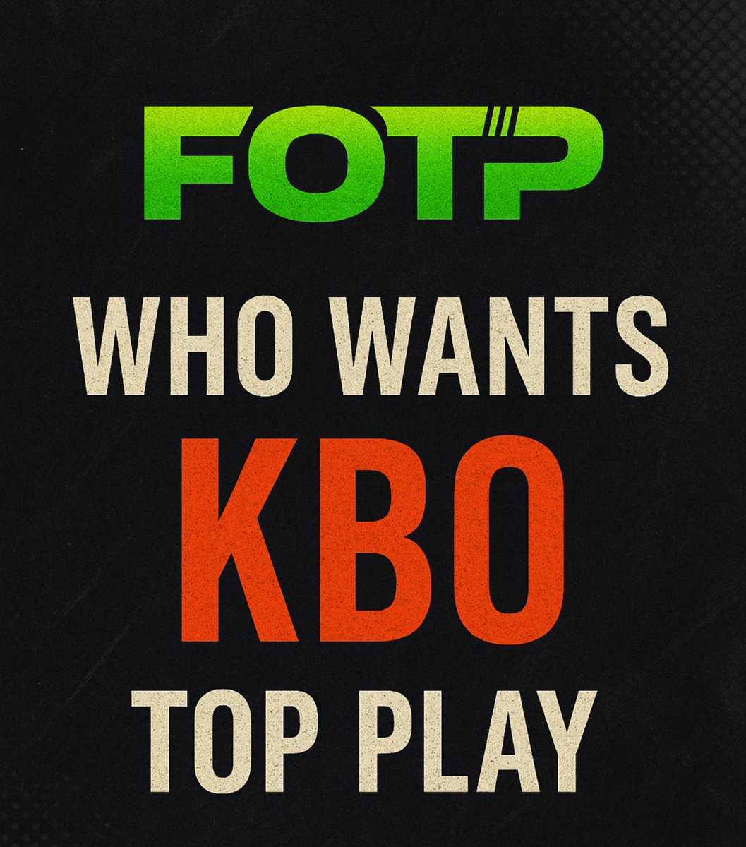 Dfs4Everyone's tweet photo. WHO WANTS KBO TOP PLAY?
Wake. Lock. Cash.
We’re starting the day HOT with a wake-and-cash winner from Korea!
Like + RT + Comment “KBO”
and I’ll DM the play before first pitch!
#KBO #SportsBetting #GamblingTwitter #FOTP #WakeAndCash #BettingTips #DailyLocks #KBOBaseball #MLBGambling #EarlyEdge #BettingX