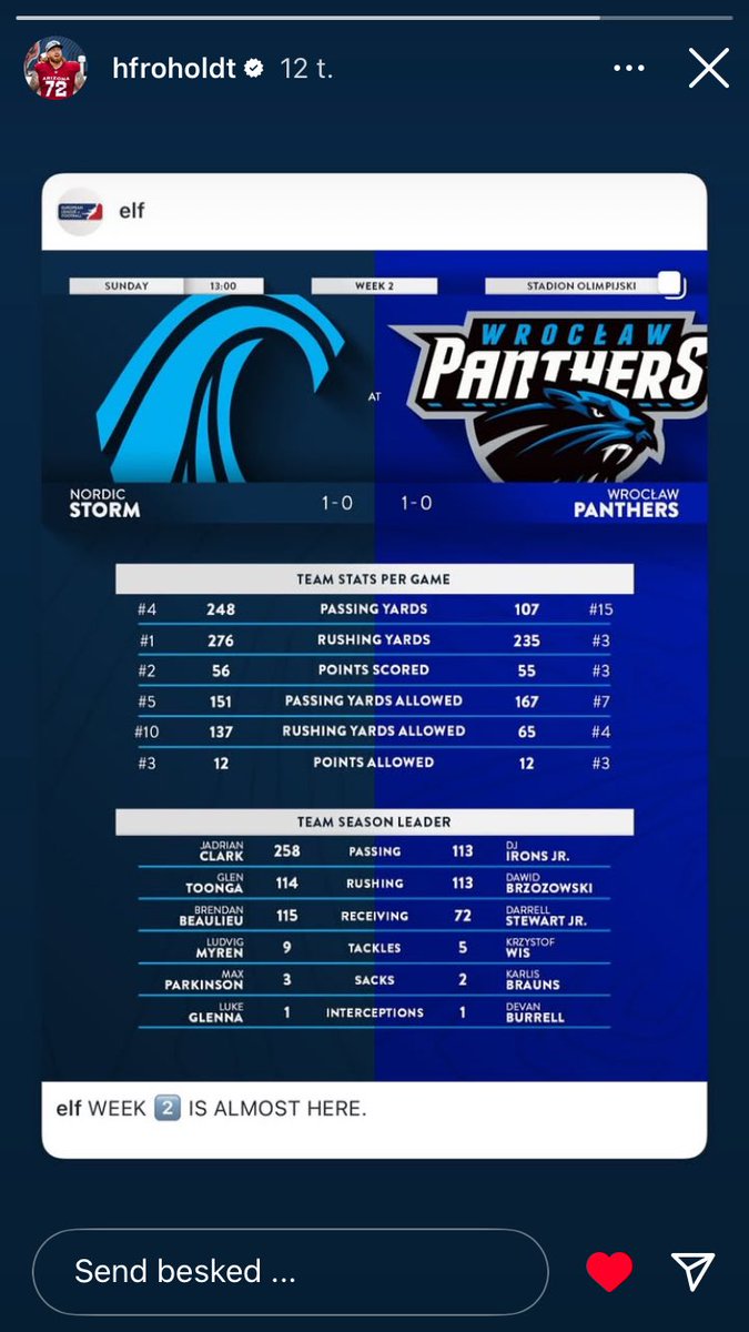 We’re on to Wroclaw
Søndag kl13 i Polen eller <a href="/dazngroup/">DAZN</a> 📺