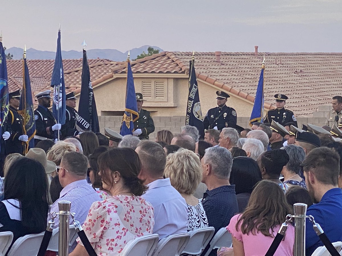 Closed out the evening at Police Memorial Park for the memorial honoring our fallen local law enforcement. A powerful reminder of the courage and sacrifice these men and women made to protect our community. Their legacy lives on. Proud to see CCSD PD standing strong and