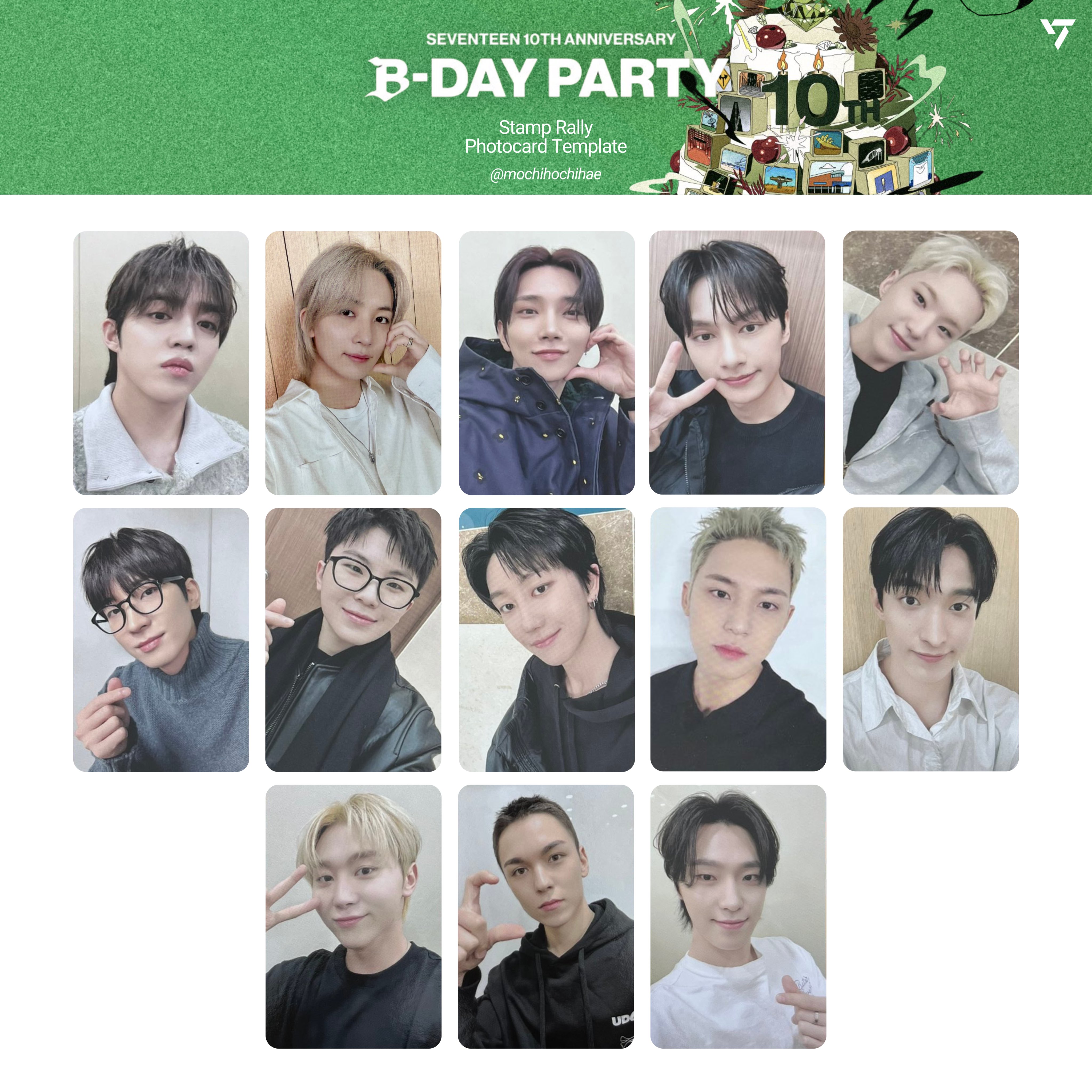 SEVENTEEN　B-DAY PARTY　STAMP TOUR トレカ 13枚 新品/未開封] SEVENTEEN B-DAY PARTY トレカ13枚セット - メルカリ