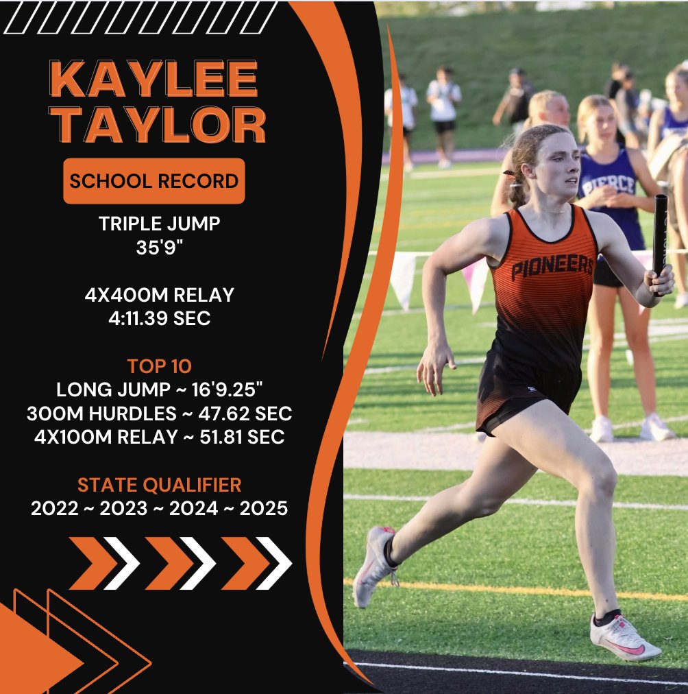 "That 2nd phase is beautiful" as quoted by an opposing coach today! Kaylee your work ethic and positivity is infectious! Thank you for your leadership &amp; can't wait to cheer you on at the next level! So proud! #foreverapioneer