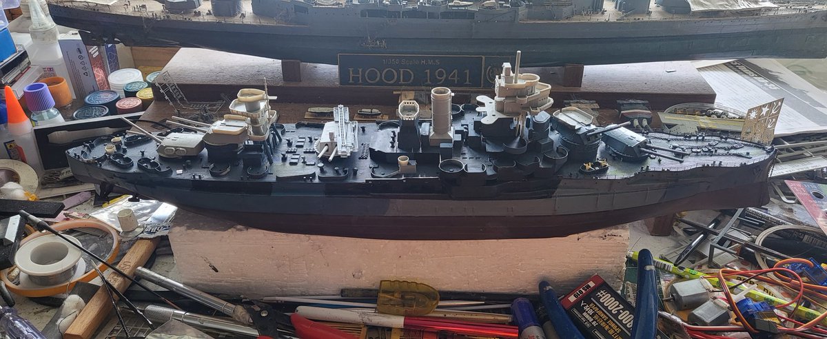 HewdkochiErity's tweet photo. First time I've ever #RCing a #modelkit ship!!
#usstexas on the way!!! You can hear my excitement when it work!!! https://t.co/ledwiprV36