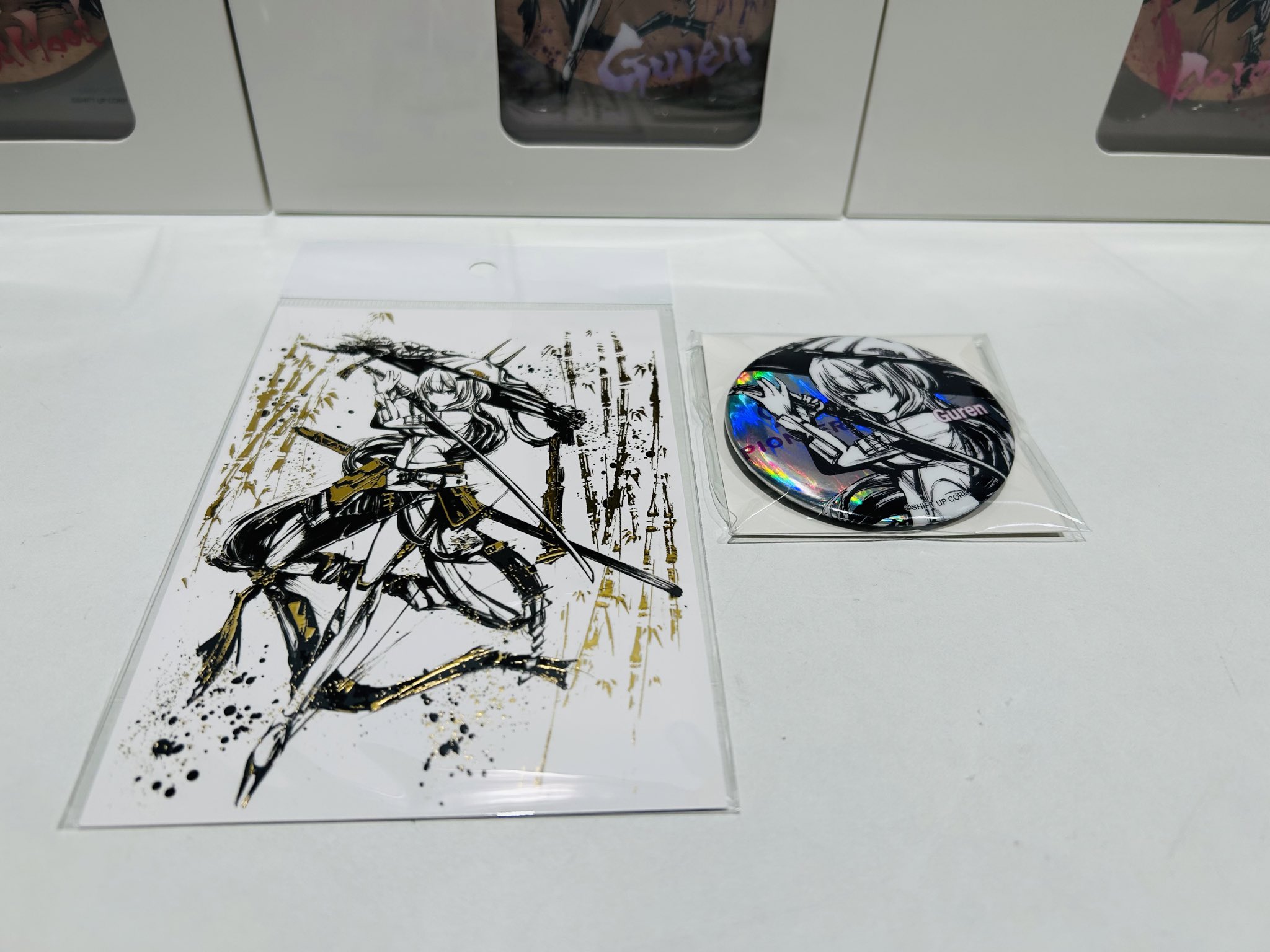 勝利の女神　NIKKE 墨絵SHOP ツタヤ大阪IP書店限定　大色紙　4枚セット 勝利の女神 NIKKE 墨絵SHOP ツタヤ大阪IP書店限定 大色紙 4枚セット