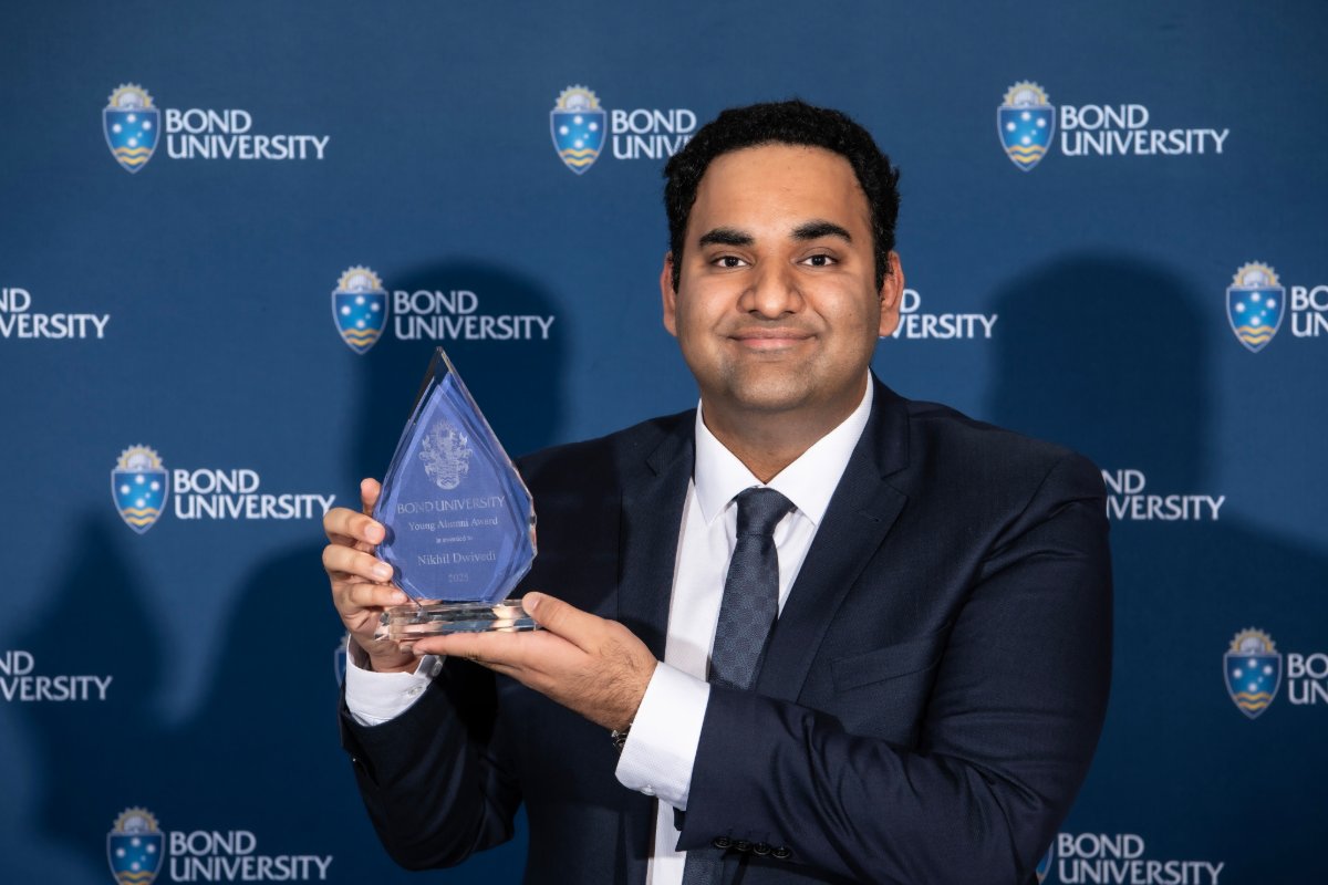 Bond University (@bonduniversity) on Twitter photo Congratulations to the 2025 Bond University Alumni Award winners James Johnson, Yvette Zegenhagen OAM and Dr Nikhil Dwivedi, who were celebrated last night during the annual Homecoming festivities. Read: brnw.ch/21wSRC4 Congratulations to the 2025 Bond University Alumni Award winners James Johnson, Yvette Zegenhagen OAM and Dr Nikhil Dwivedi, who were celebrated last night during the annual Homecoming festivities. Read: brnw.ch/21wSRC4