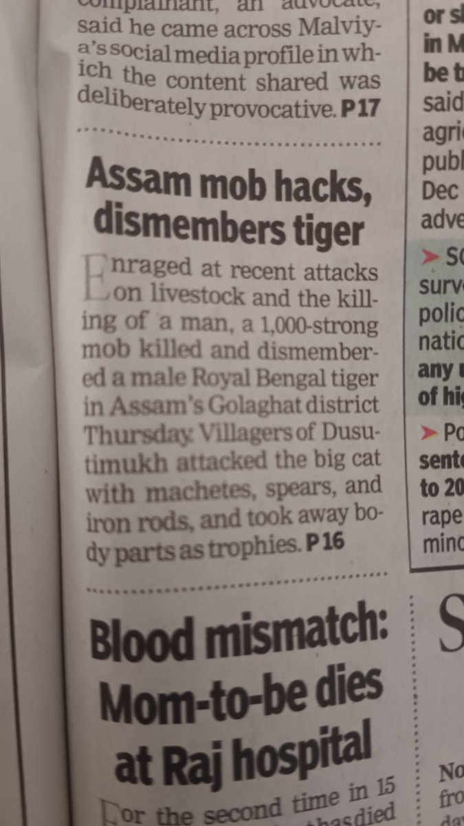 Humans are the most pathetic race ,the world belongs to animals also that must be forgotten <a href="/CMOfficeAssam/">Chief Minister Assam</a> <a href="/PMOIndia/">PMO India</a>  please take strict actions ....