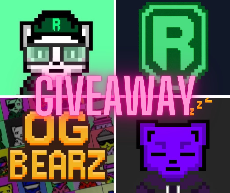 Wikodo_'s tweet image. 🐻Giveaway WL OG Bearz 🐻

1 GTD + 2 FCFS ( 1 WL = 1 Mint)

✍️How to join:

- Follow @Wikodo_ &amp;amp; @OgBearz &amp;amp; @ronencoin
- Like , Retweet
- Join discord: discord.gg/pbs5xgB7
- Tag 3 friends &amp;amp; Drop your Ronin address (No RNS)

Deadline: 7:00 AM (GMT+7) on May 24

#OGBearz #Ronen