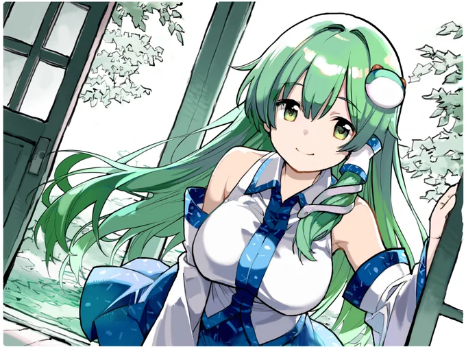 本日の一枚 515枚目 #本日の一枚 #東方 #東風谷早苗ダイナミックストレート早苗 