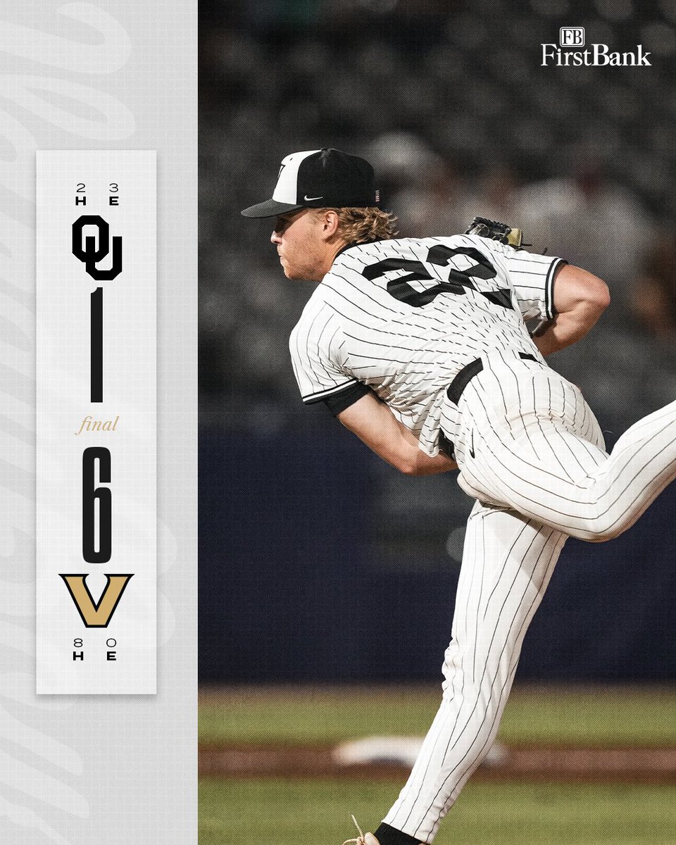 Vanderbilt Baseball (@vandyboys) on Twitter photo One down ✅ One down ✅