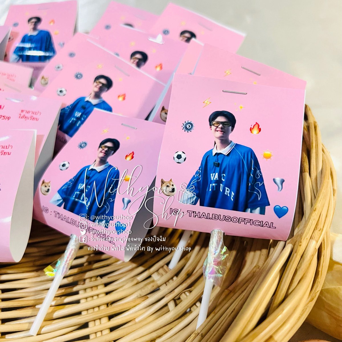 WithyouShop's tweet image. 🍭#รับทำอมยิ้ม ไม่มีขั้นต่ำ 🍬
✨ราคา ชิ้นละ 7 บาท
👉🏻มีลายพื้นหลังให้เลือกฟรี (สามารถส่งรูปลายมาเองได้)
👉🏻คละรูป,ลายได้
✅สนใจทักไลน์ @withyoushop (มี@)
#รับทำอมยิ้ม #รับทำของแจก #ปัจฉิม #ปัจฉิมนิเทศ #ของขวัญปัจฉิม #ของขวัญปัจฉิมราคาถูก #รับทำของแจก #รับทำgiveaways #ของชำร่วย