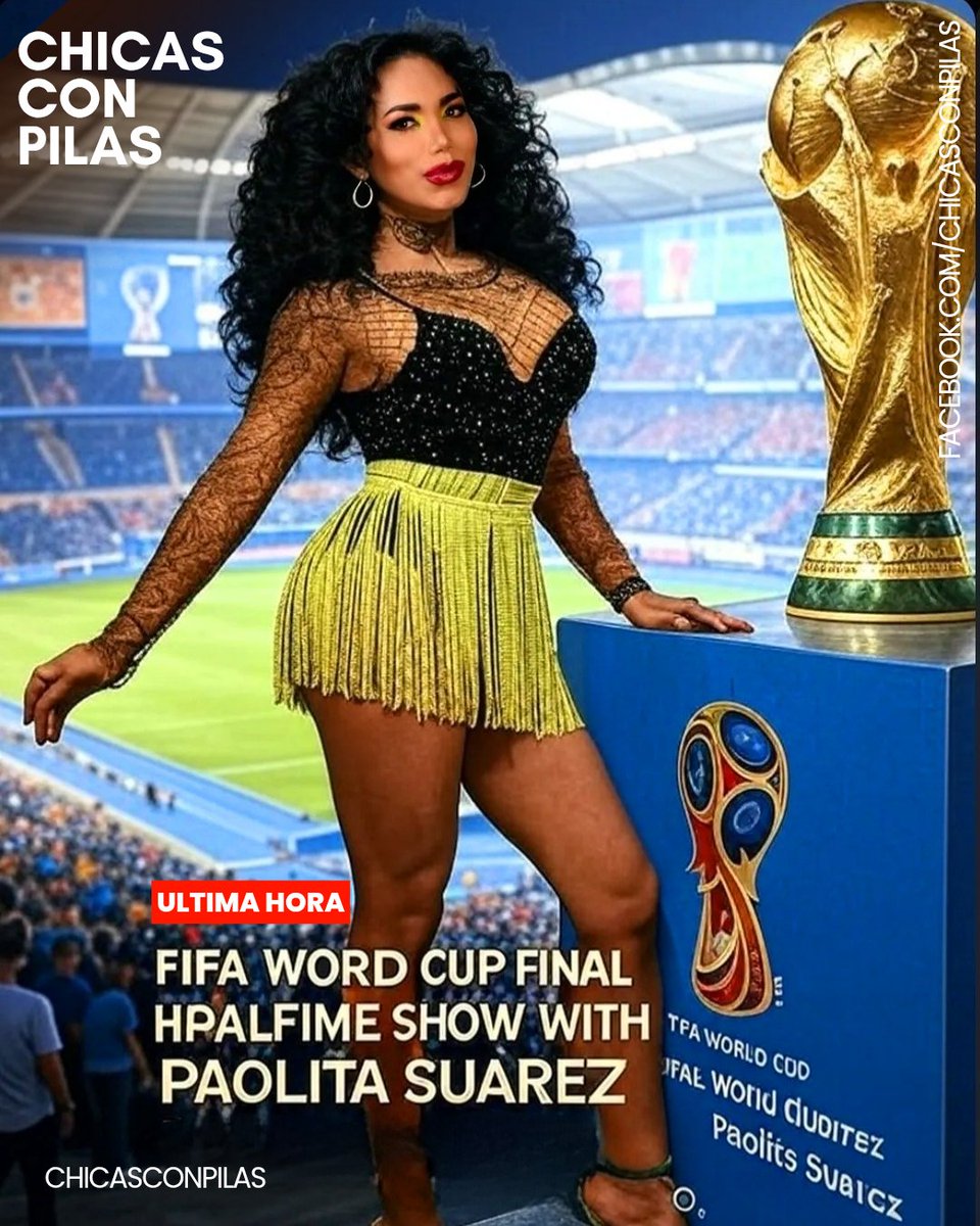 #CONFIRMADO 🚨 Paolita Suárez será quien de el show de medio tiempo en la final de la copa del mundo 2026.