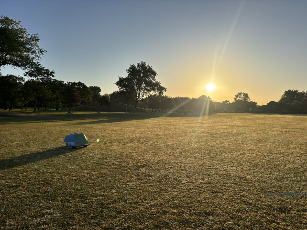 Busy day of tournament preps today. Along with a final sports day for the lad. 

Early bird beats the worm! Slight leaf frost here in Blackpool but looks like another belter of a day in line.