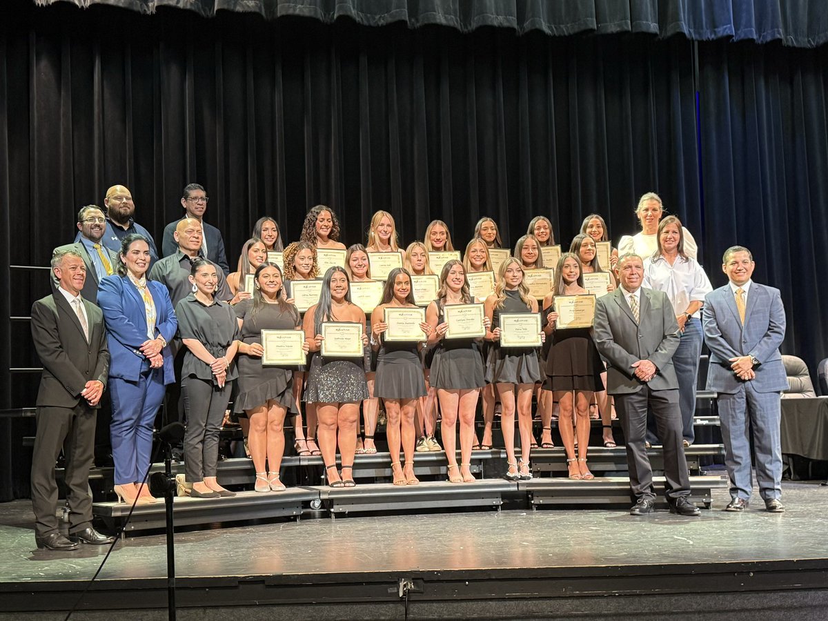 School Board Recognition Night for a great season! Thank you parents, admin, and trustees for your support.