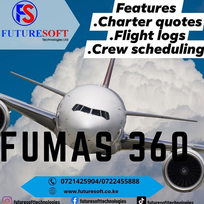 FUTURESOFTKE's tweet photo. Aviation management software .
Fumas 360 is a fully integrated maintenance, planning, inventory and multi currency .
#fumas#aviation#software#futuresoft#technology#tech#flight #quotes https://t.co/49mzz6I3tl