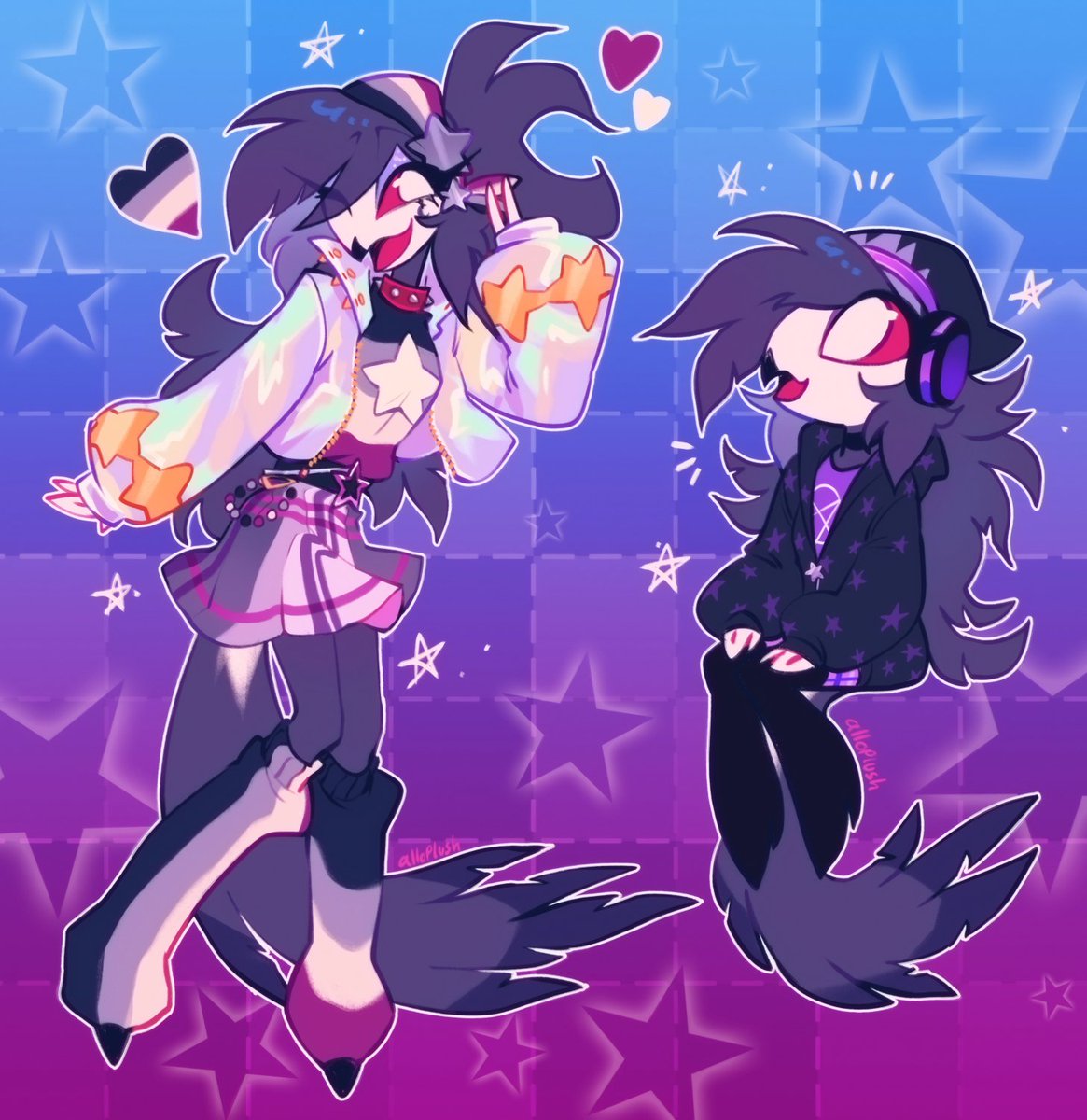 Octavia is one of my favorite characters and i finally had a chance to draw her! 💜
the pride merch is just too cute 😭💖 

#helluvaboss #octavia