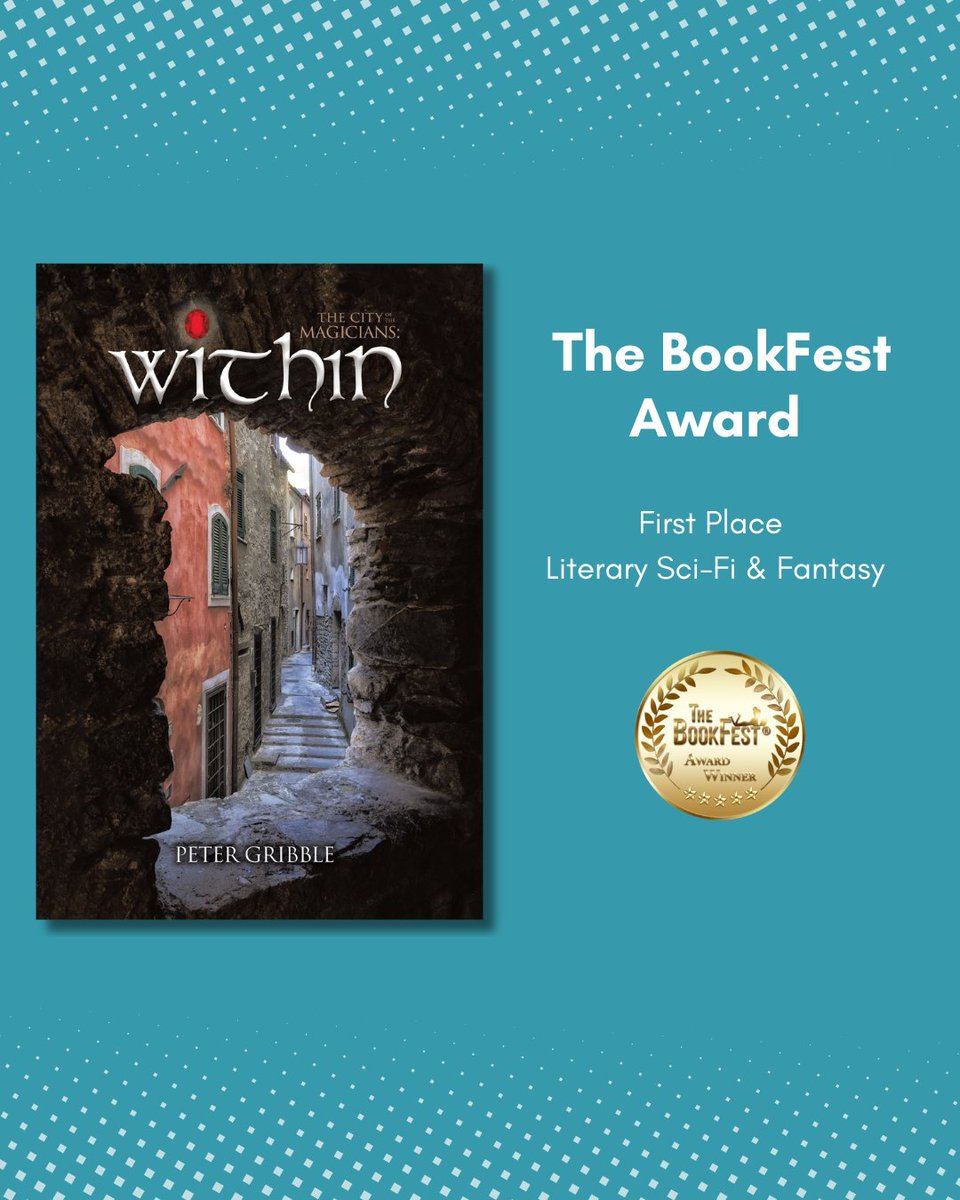 tellwelltalent's tweet photo. ๐ Weโre thrilled to share some exciting newsโPeter Gribble has won a Gold Medal at the BookFest Awards in the Literary Sci-Fi & Fantasy category for his incredible book, "Within"! ๐๐
#TellwellBooks #BookRecommendations #BookFestAwards #TellwellAuthor
#TellwellPublishing https://t.co/iZG1hazhY9