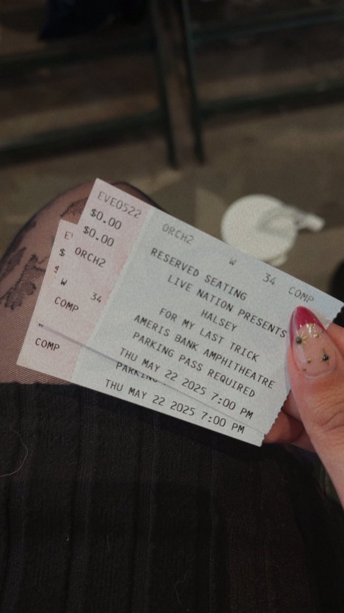 sheewaghobadi's tweet image. our halsey tickets got upgraded!! 🥹 @LiveNation tysm!! #ForMyLastTrickTour #Alpharetta