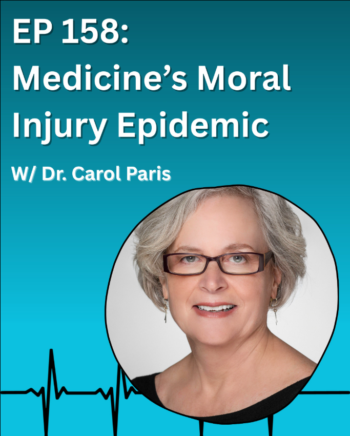 New epi!
We explore moral injury in healthcare with Dr. Carol Paris, a retired psychiatrist, former President, and current VP of Physicians for a National Health Program (@singlepayerdocs), to discuss their moral injury survey, part of a project funded by the @rwjfoundation