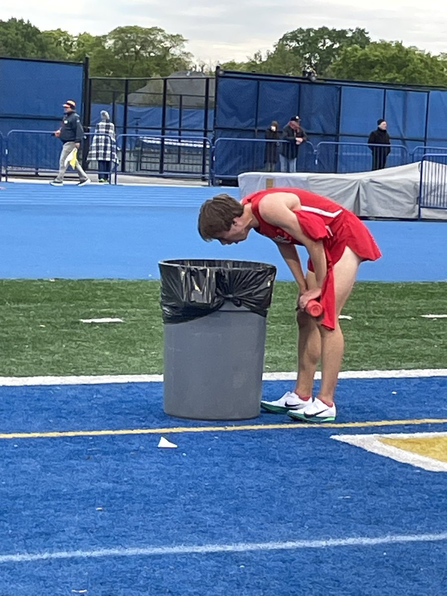 Senior Cooper Revord goes way deep into the well, running a lifetime PR of 1:58.18 to win the 800!  On to state!